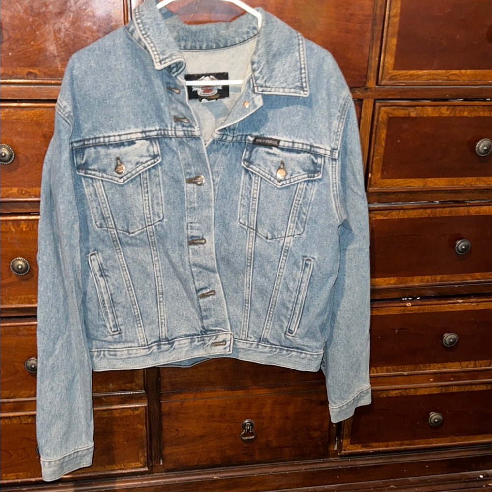 Denim biker Jacket
